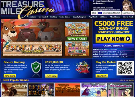 treasure mile casino bonus codes 2021
